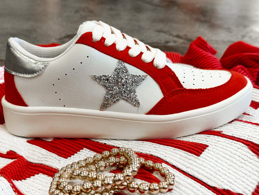 Star Girl Sneakers - Red