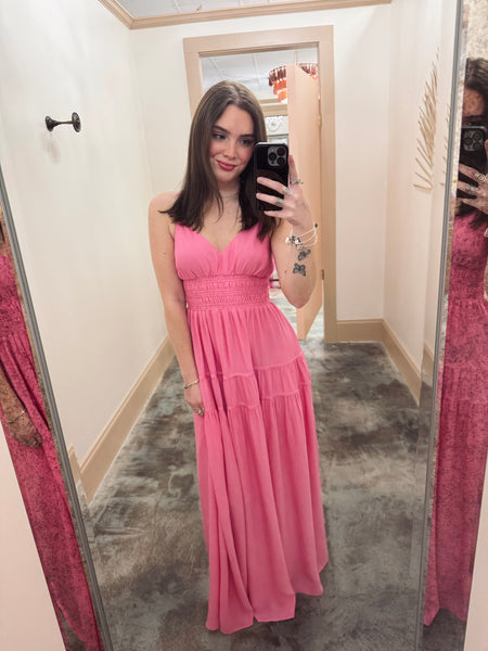Simply Pink Midi Dress