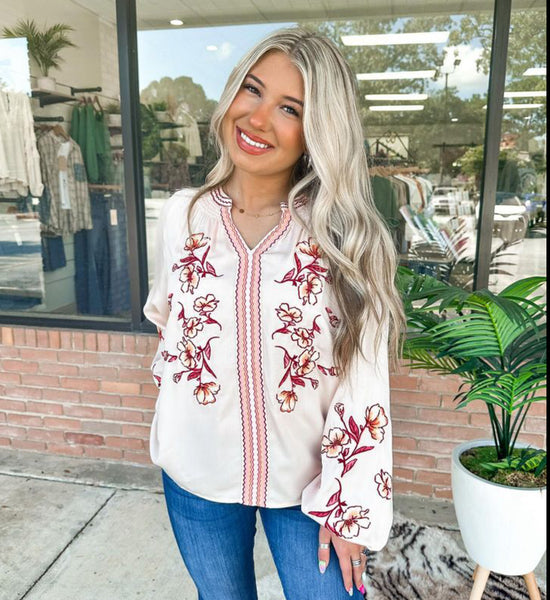 Fall Petals Boho Top