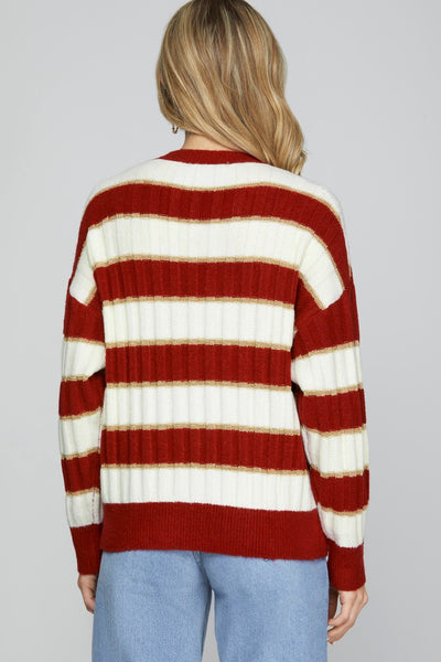 Holiday Stripe Sweater