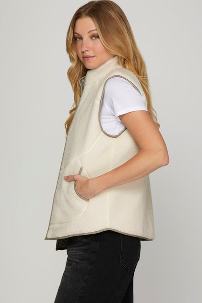 Reversible Vest-Sage Green