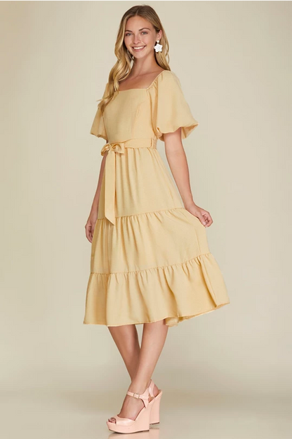 Soft Lemon Dress