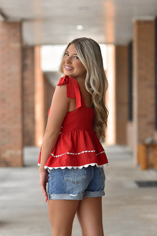 Red Ric Rac Tank