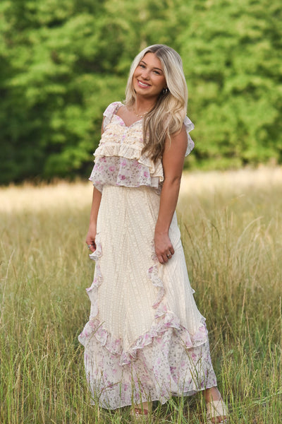Lace and Blooms Skirt Set