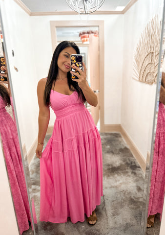 Simply Pink Midi Dress