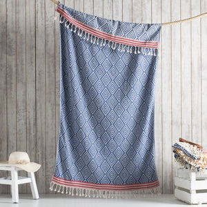 Diamond Turkish Cotton Beach Towel