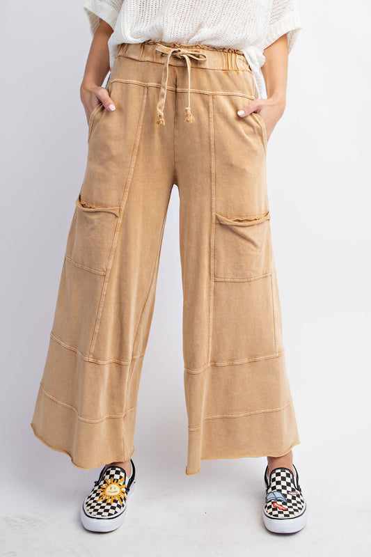 Mineral Wash Terry Pants
