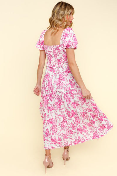 Sweet Pink Floral Dress