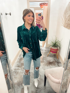 Crushing On You Velvet Top