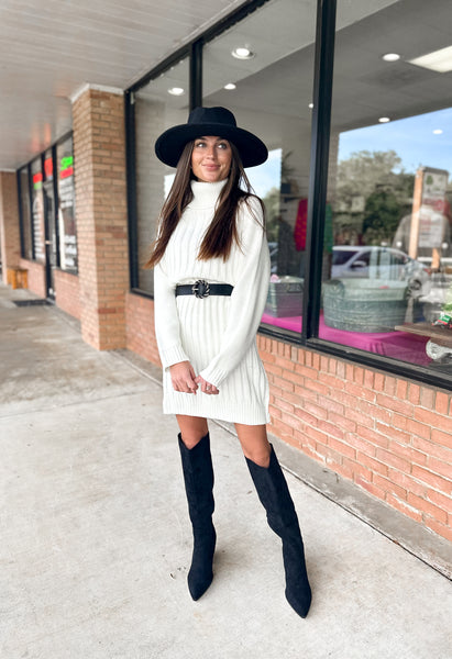 Cable Sweater Dress