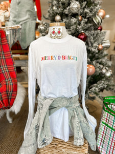 Merry and Bright Long Sleeve Tee