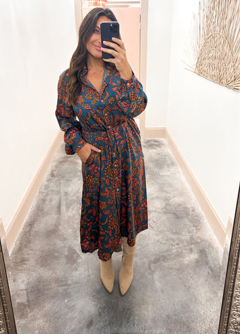 Autumn Air Midi Dress