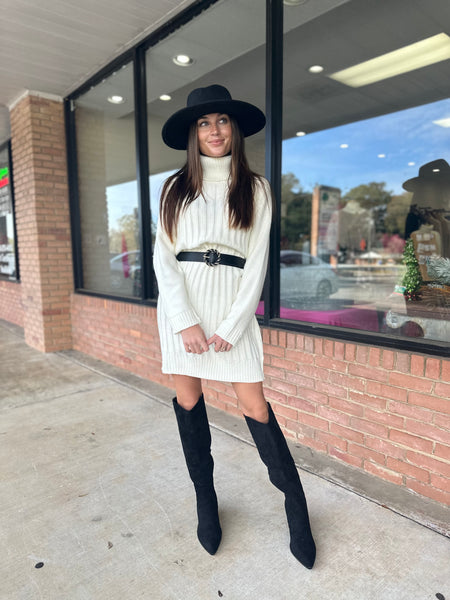 Cable Sweater Dress