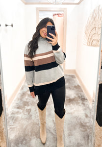 Colorblock Stripe Sweater