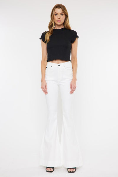 White Super Flare Jean