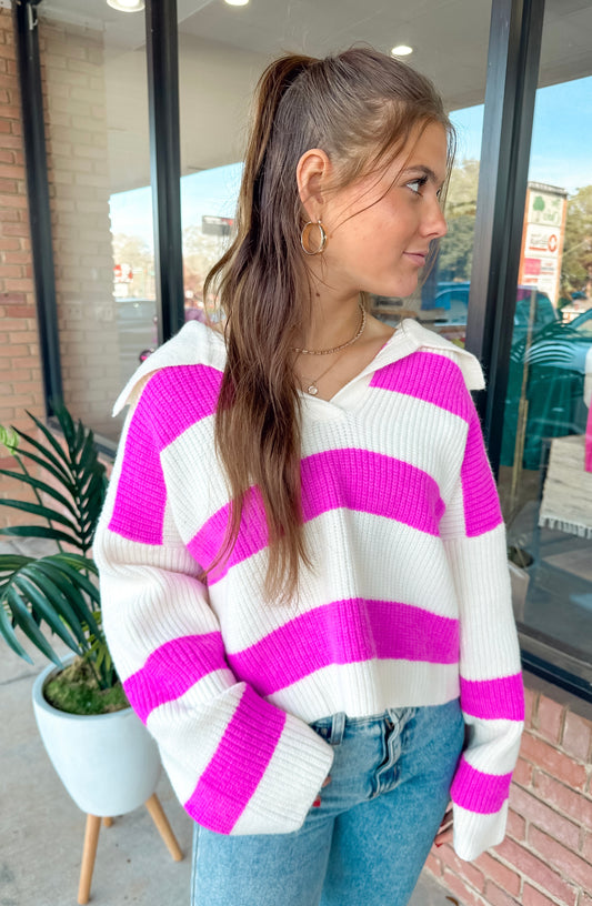 Pretty in Stripes Sweater